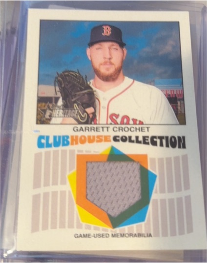 2026 Topps Heritage #CCR-GC Garrett Crochet Clubhouse Collection Relic — front