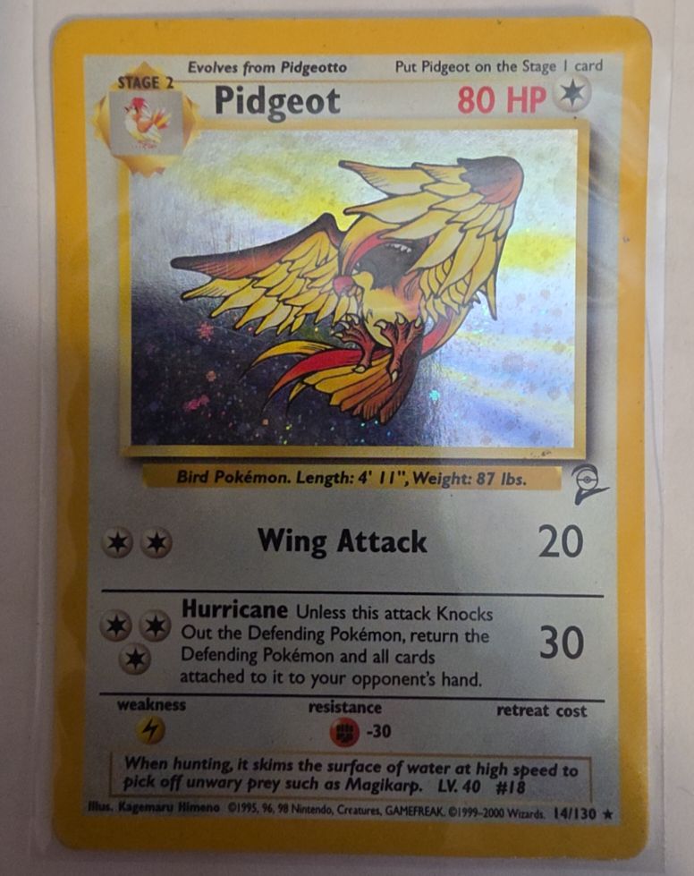 2000 Pokemon Base Set 2 #14 Pidgeot — front