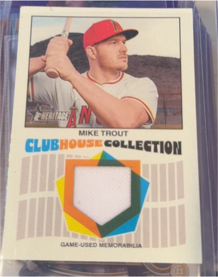 2026 Topps Heritage Clubhouse Collection #CCR-MT Mike Trout — front