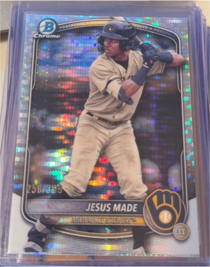 2025 Bowman Chrome #BCP-245 Jesus Made — front