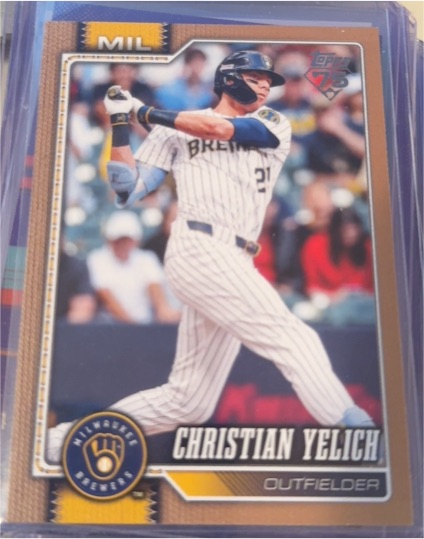 2026 Topps Series 1 #154 Christian Yelich — front