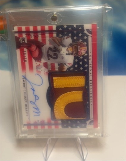 2025 Panini National Treasures Stars & Stripes #Jacory Croskey-Merritt — front