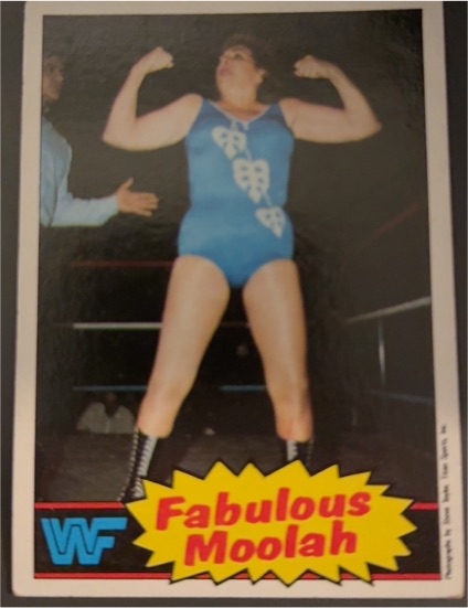 1985 Topps WWF #13 Fabulous Moolah — front