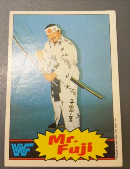 1985 Topps WWF #17 Mr. Fuji — front