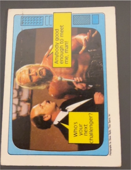 1985 Topps WWF #57 Hulk Hogan — front