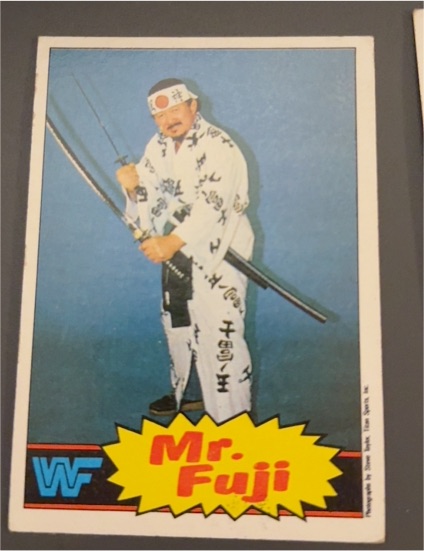 1985 Topps WWF #17 Mr. Fuji — front