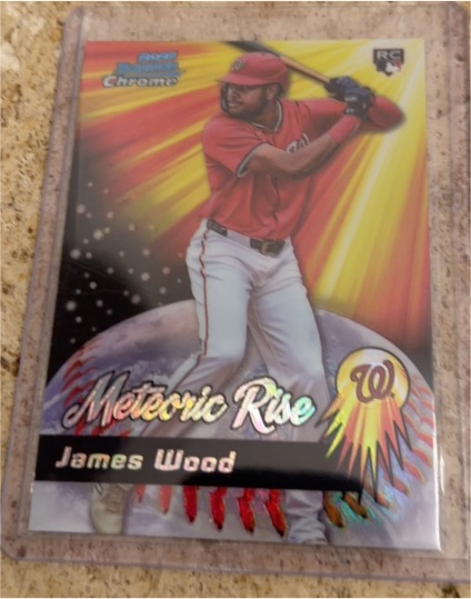 2025 Bowman Chrome Meteoric Rise #MR-5 James Wood — front