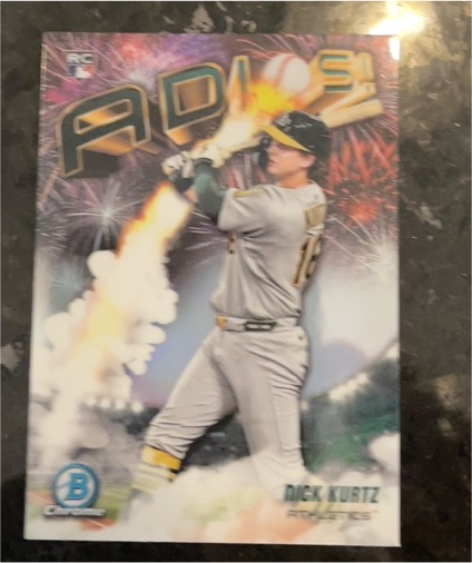 2025 Bowman Chrome #AD-23 Nick Kurtz Adios — front
