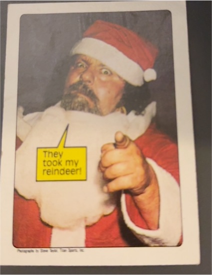 1985 Topps WWF Pro Wrestling Stars #66 Captain Lou Albano They Took My Reindeer — front