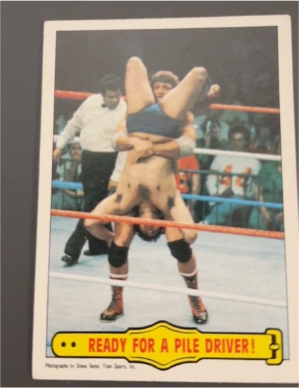 1985 Topps WWF #42 Ready For A Pile Driver! Paul Orndorff — front