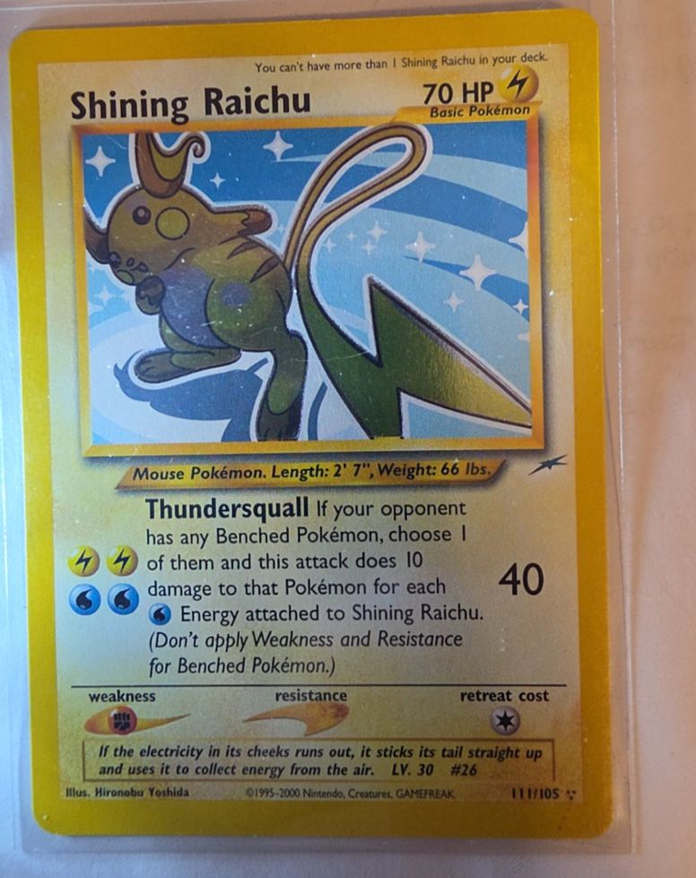 2000 Pokémon Neo Destiny #111 Shining Raichu — front
