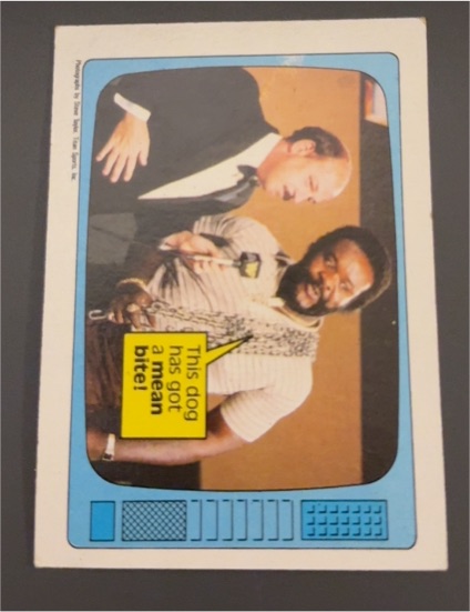 1985 Topps WWF #58 Junkyard Dog / Mean Gene Okerlund — front