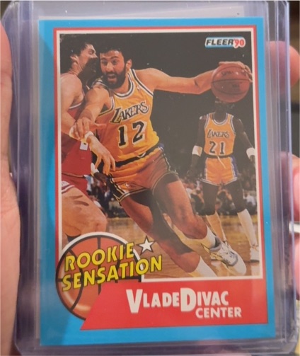 1990 Fleer Rookie Sensations #9 Vlade Divac — front
