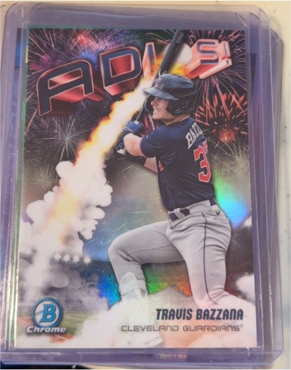 2025 Bowman Chrome #AD-12 Travis Bazzana Adios Insert Cleveland Guardians — front