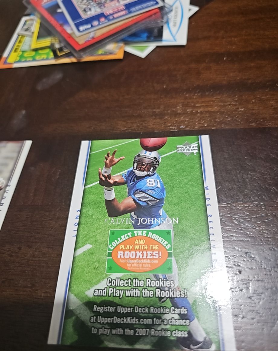 2007 Upper Deck Play with the Rookies Calvin Johnson — front