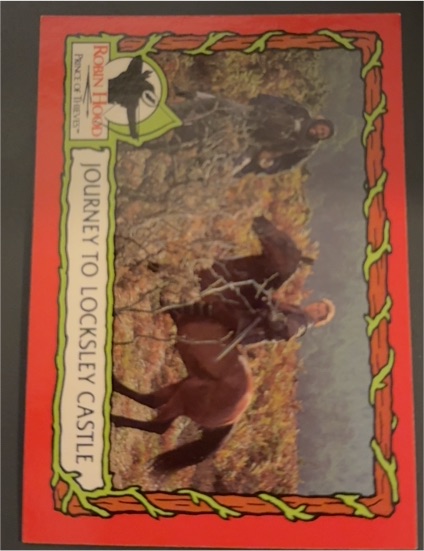 1991 Topps Robin Hood Prince of Thieves #10 Journey to Locksley Castle — front