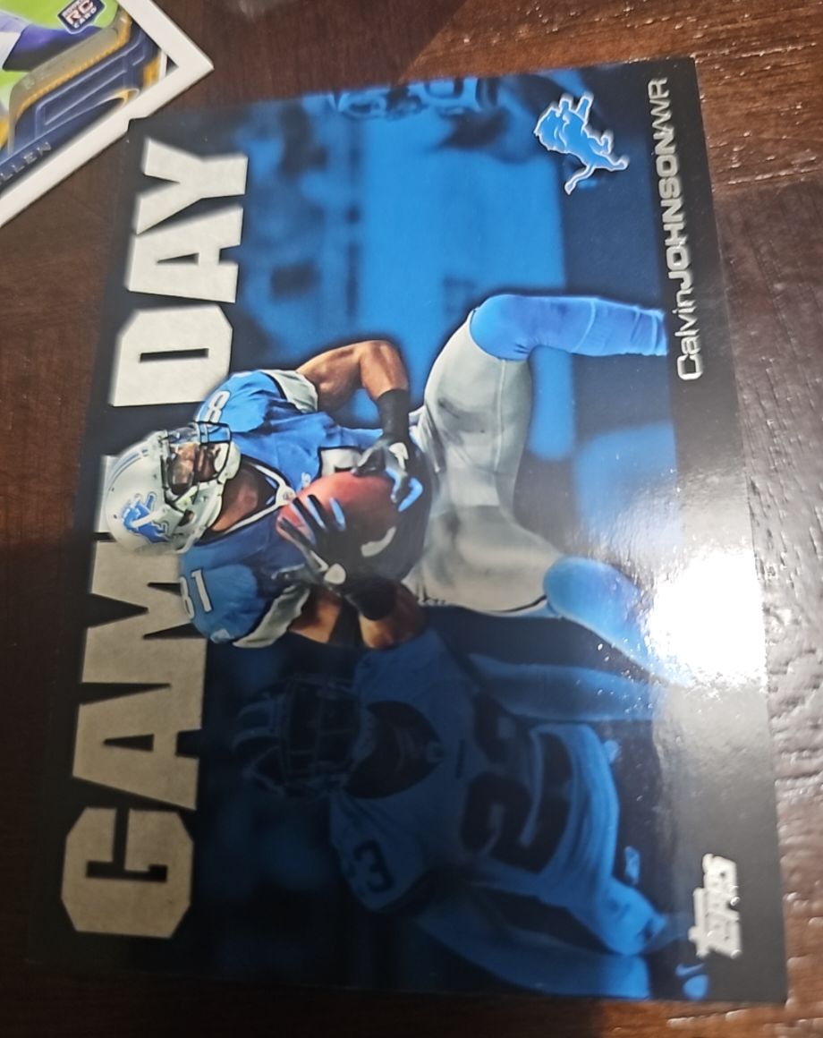 2011 Topps Game Day #GD-CJ Calvin Johnson — front