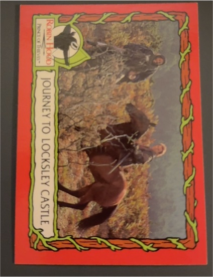 1991 Topps Robin Hood: Prince of Thieves #10 Journey to Locksley Castle — front