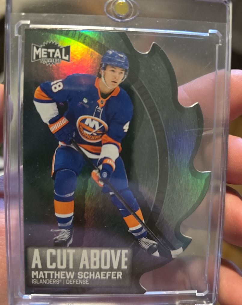 2025-26 Upper Deck Metal Universe #18 Matthew Schaefer A Cut Above — front