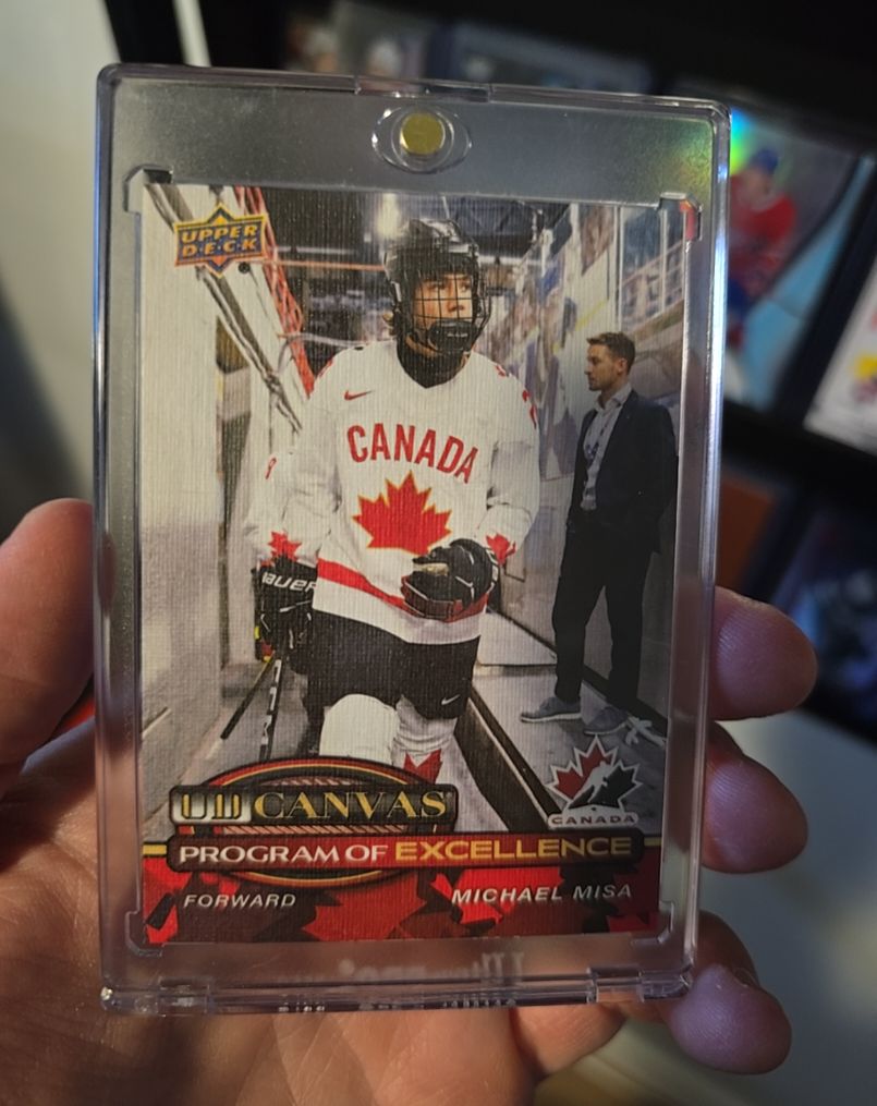 2025-26 Upper Deck Series 2 UD Canvas Program of Excellence #C-267 Michael Misa — front