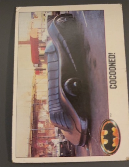 1989 Topps Batman Movie Trading Card #80 Cocooned! — front