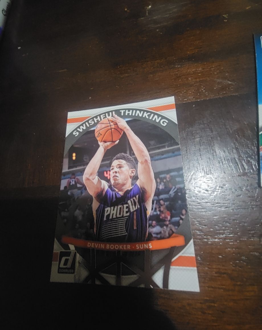 2017-18 Panini Donruss #3 Devin Booker Swishful Thinking — front