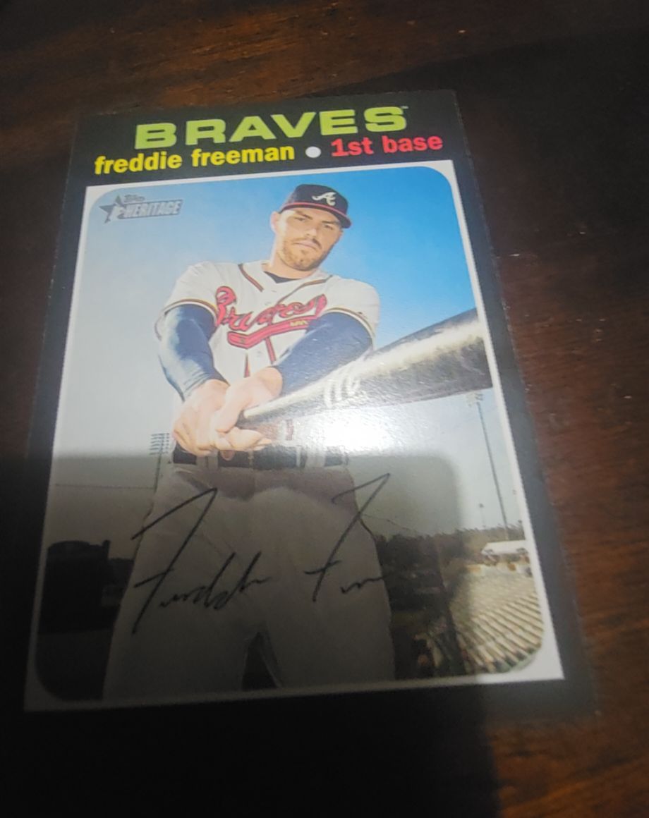 2020 Topps Heritage #263 Freddie Freeman — front