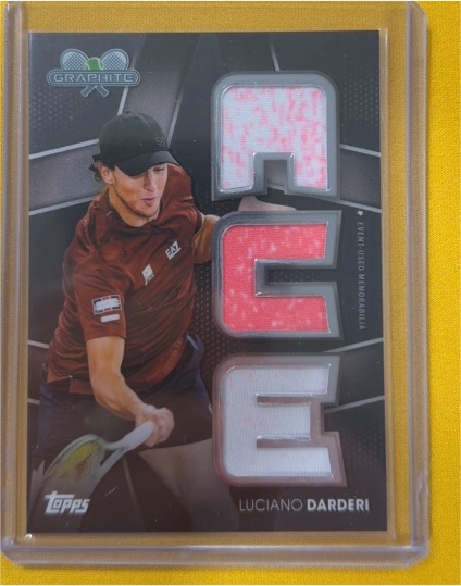 2026 Topps Graphite Luciano Darderi Ace Relic — front