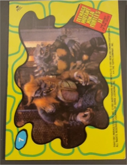 1991 Topps Teenage Mutant Ninja Turtles II Secret of the Ooze Sticker #7 Tokka Rahzar — front