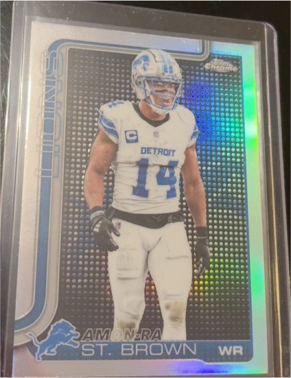2025 Topps Chrome #98 Amon-Ra St. Brown — front
