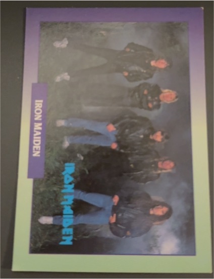 1991 Brockum Rock Cards #180 Iron Maiden — front
