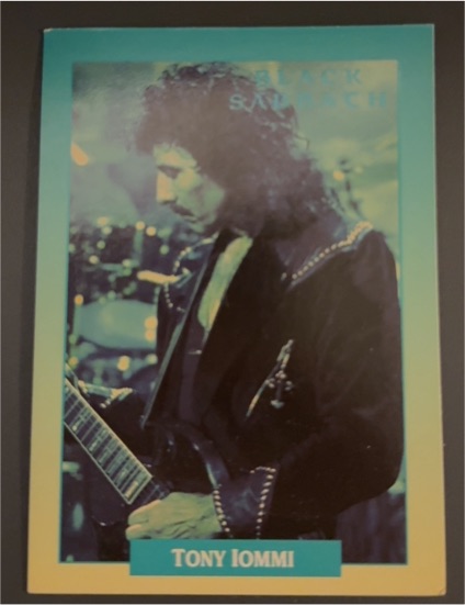 1991 Brockum RockCards #206 Tony Iommi — front