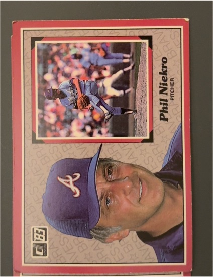 1983 Donruss Action All-Stars #12 Phil Niekro — front