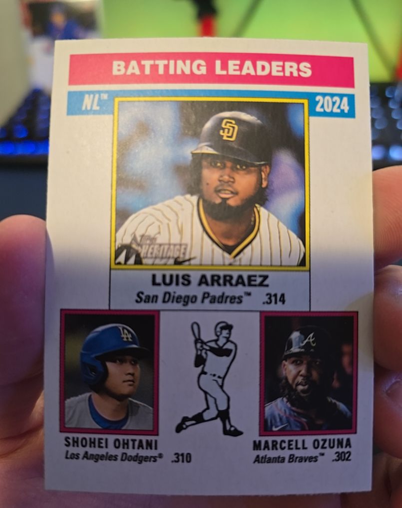 2024 Topps Heritage #191 Luis Arraez — front