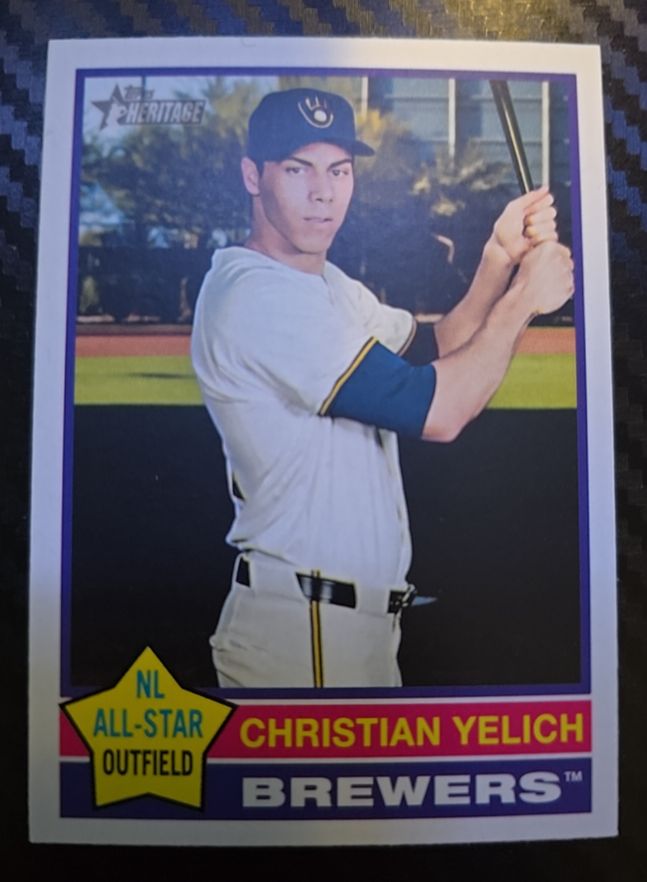 2025 Topps Heritage #10 Christian Yelich — front