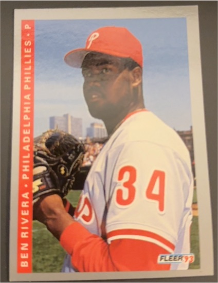 1993 Fleer #107 Ben Rivera — front