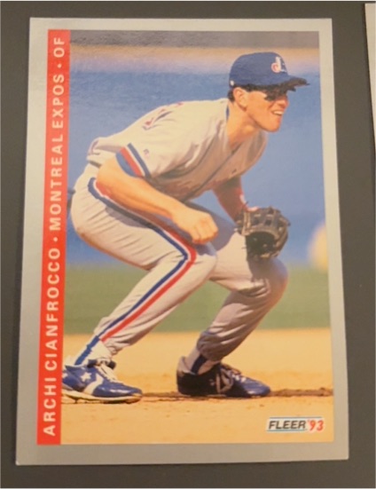 1993 Fleer #72 Archi Cianfrocco — front