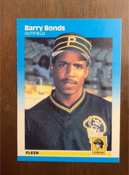 1987 Fleer #604 Barry Bonds — front
