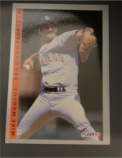 1993 Fleer #142 Mike Maddux — front