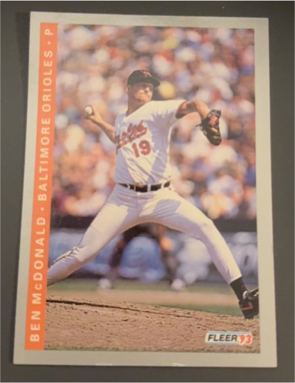1993 Fleer #169 Ben McDonald — front
