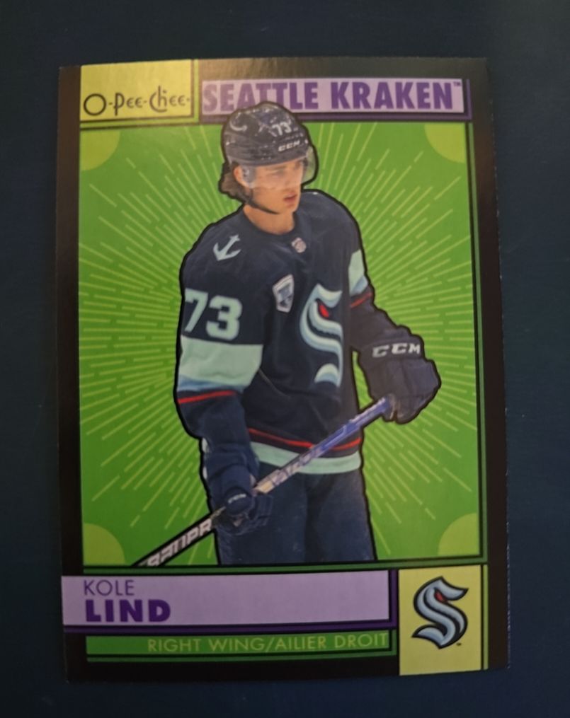 2022-23 O-Pee-Chee Retro #468 Kole Lind — front