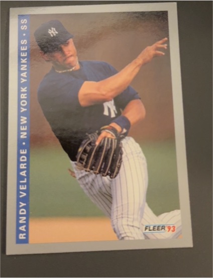 1993 Fleer #287 Randy Velarde — front