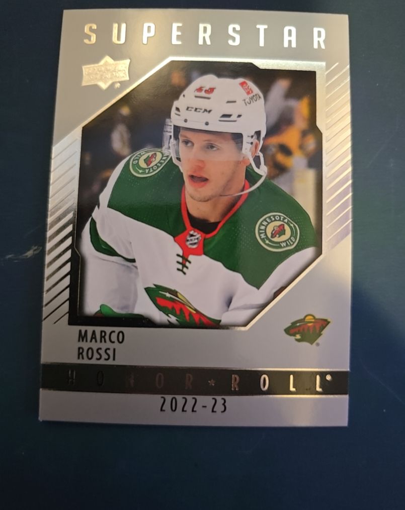 2022-23 Upper Deck Series 1 #HR-11 Marco Rossi Superstar Honor Roll — front