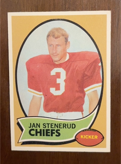 1970 Topps #25 Jan Stenerud — front