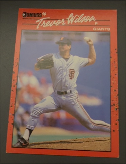 1990 Donruss #414 Trevor Wilson — front