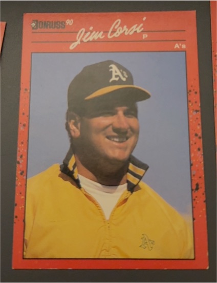 1990 Donruss #422 Jim Corsi — front