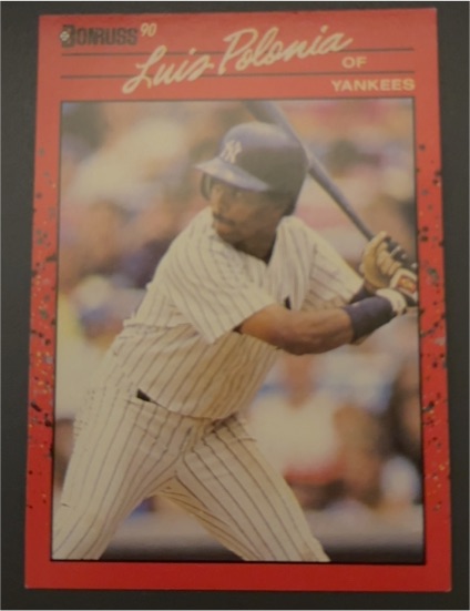 1990 Donruss #547 Luis Polonia — front