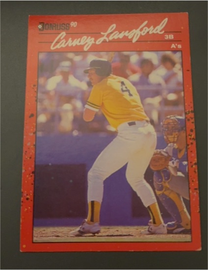 1990 Donruss #95 Carney Lansford — front