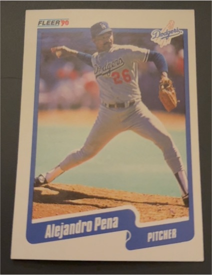 1990 Fleer #405 Alejandro Pena — front