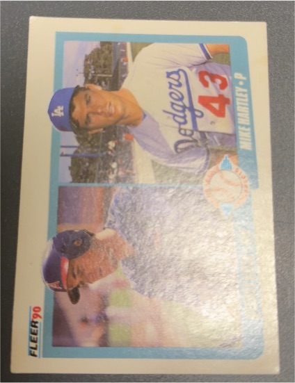 1990 Fleer #651b Mike Hartley — front